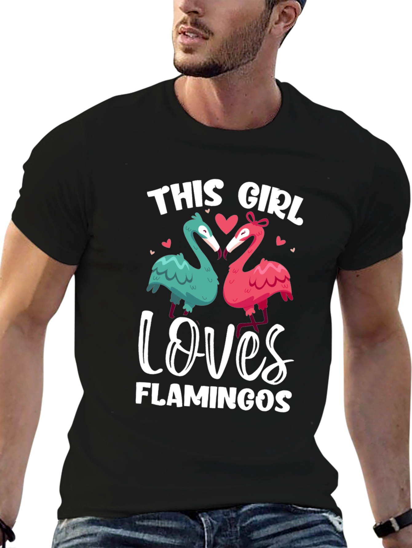 This Girl Loves Flamingos Graphic Tee