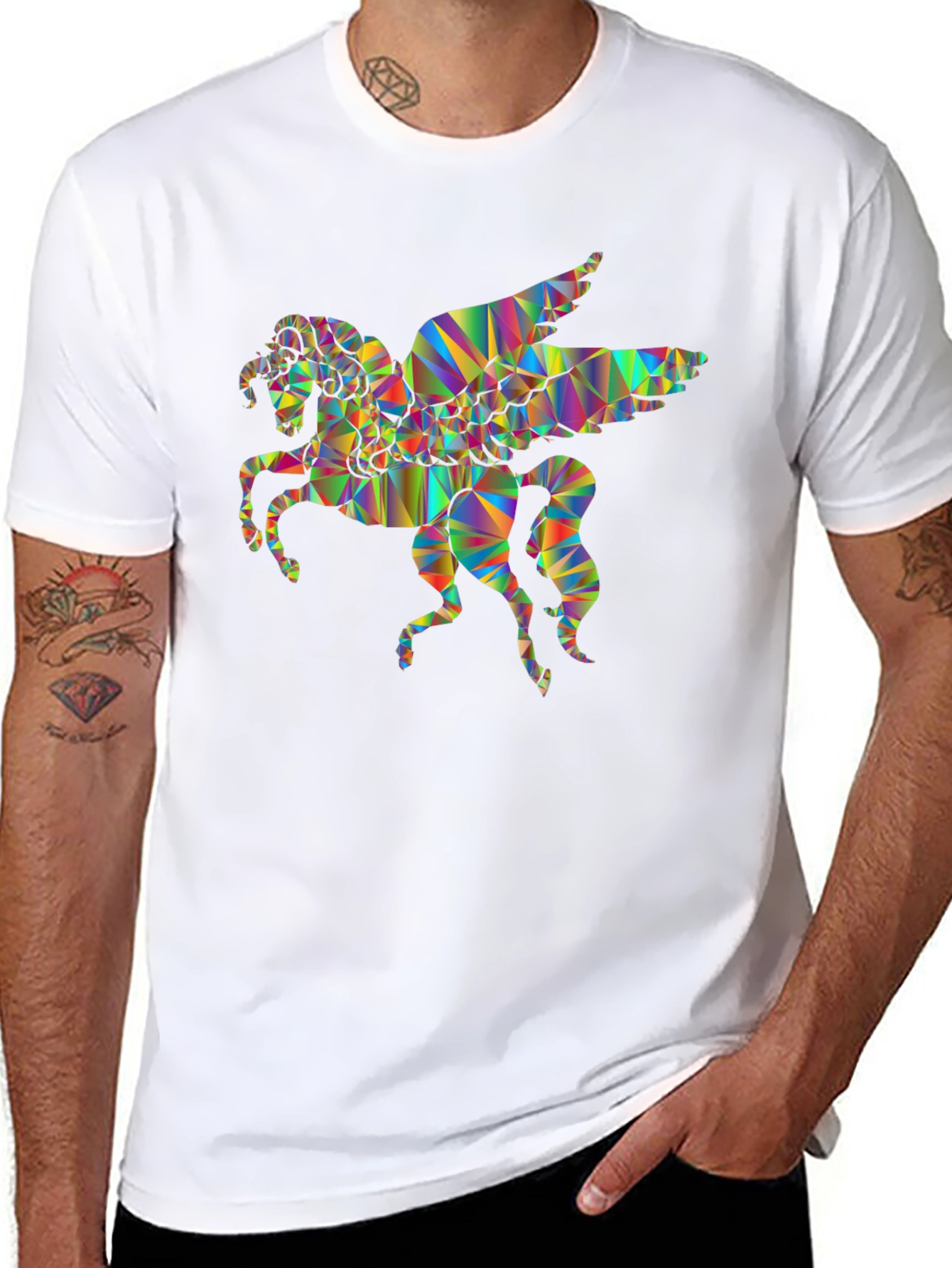 Prism Pegasus Black T-Shirt