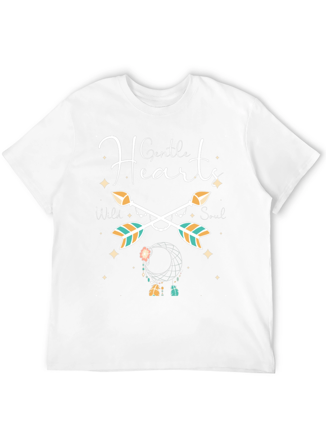 Gentle Hearts Arrow Dreamcatcher Black T-Shirt