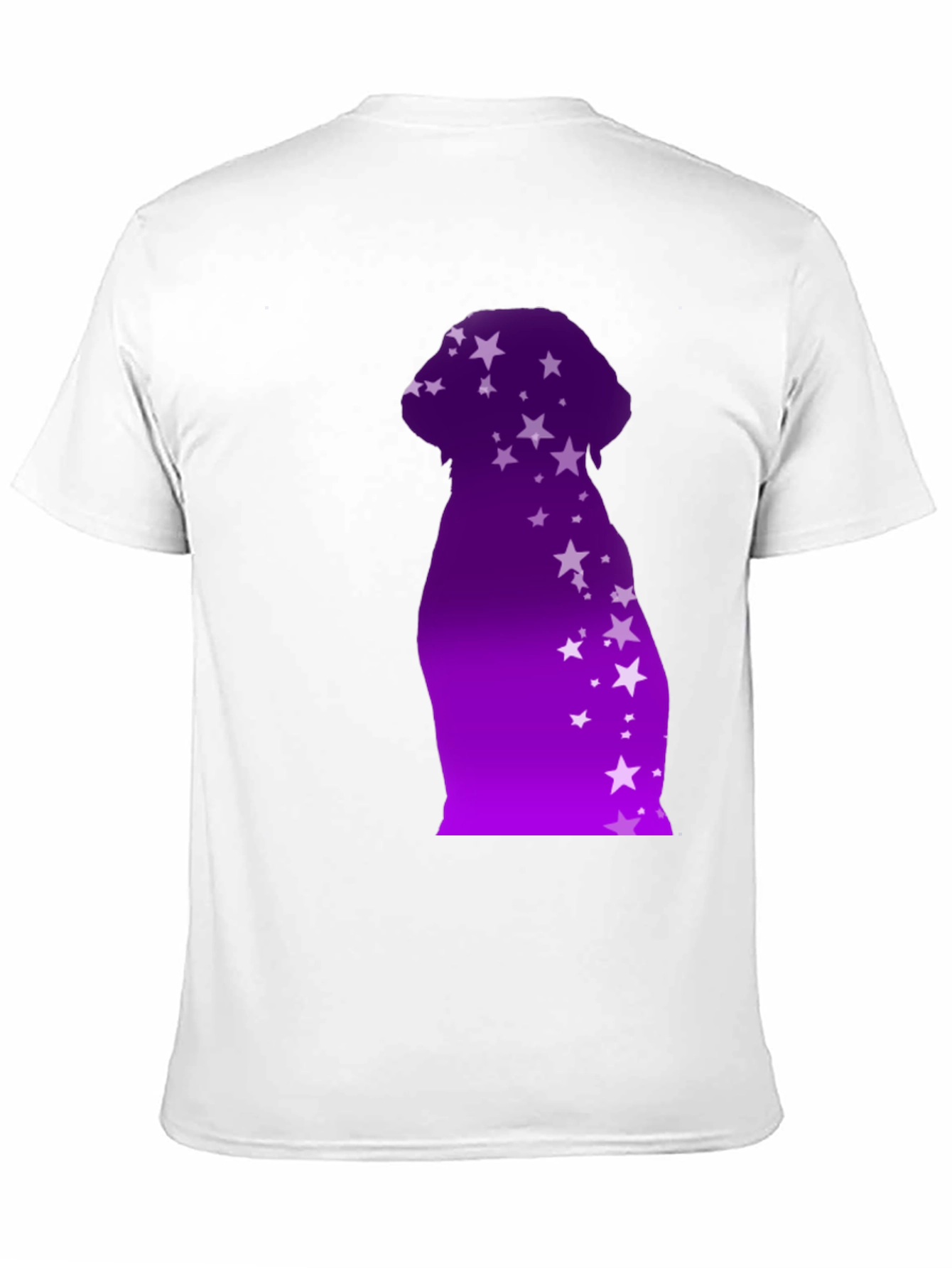 Dog Starry Silhouette T-Shirt - Modern Graphic Tee