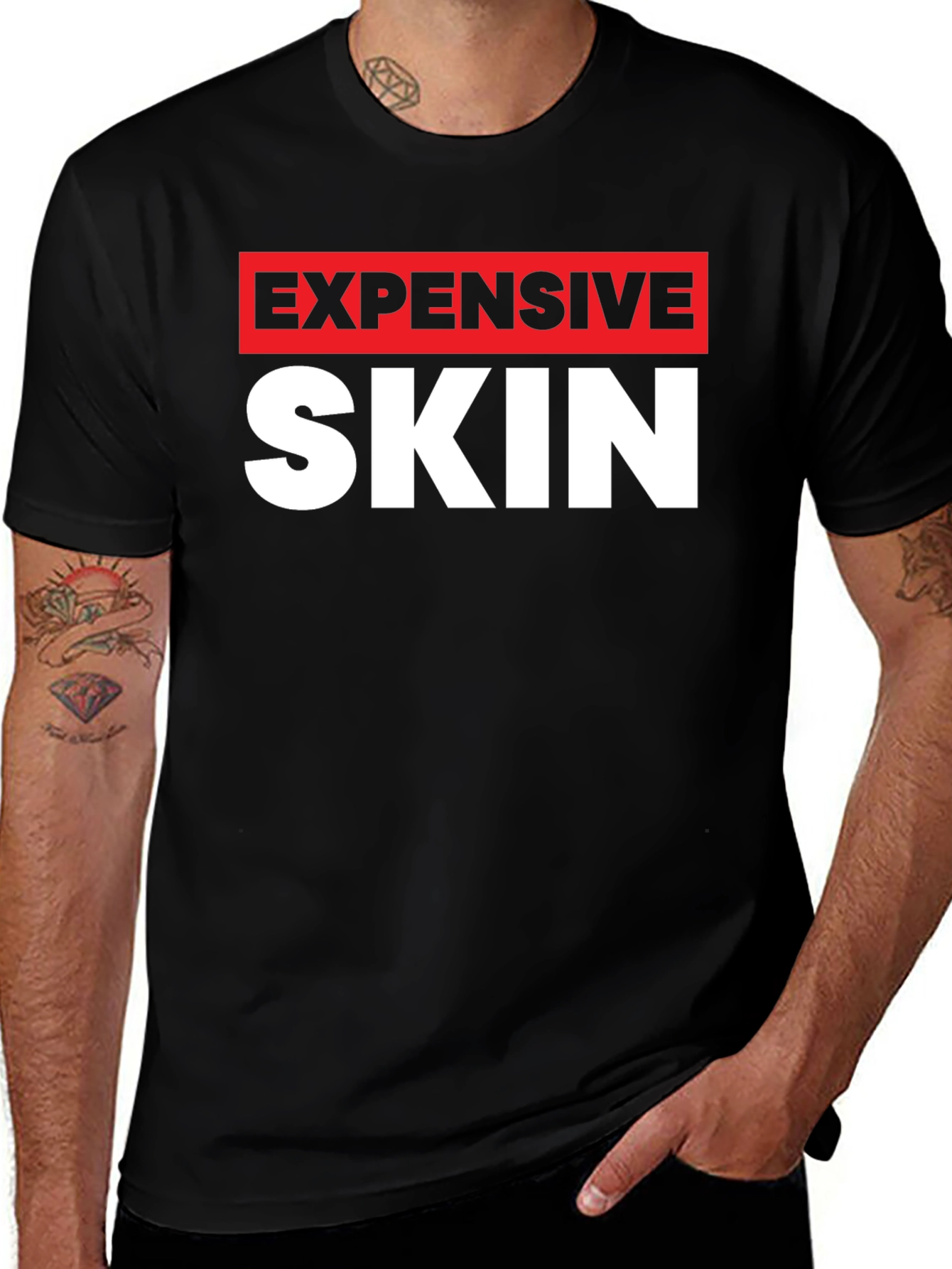 Expensive Skin Graphic T-Shirt - Bold Statement Tee