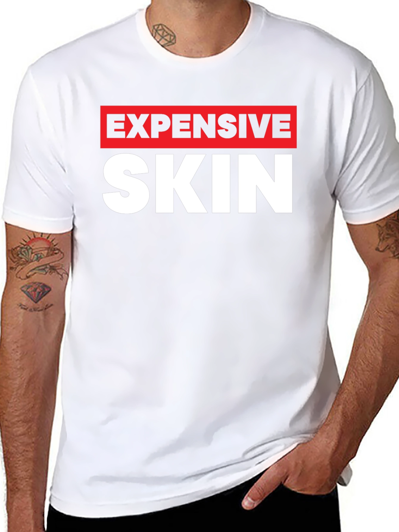 Expensive Skin Graphic T-Shirt - Bold Statement Tee
