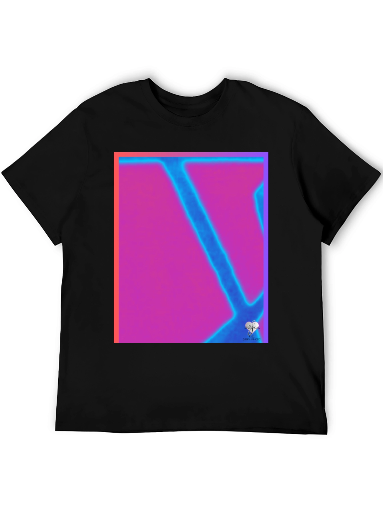 Abstract Neon Graphic Tee - Modern Art T-Shirt