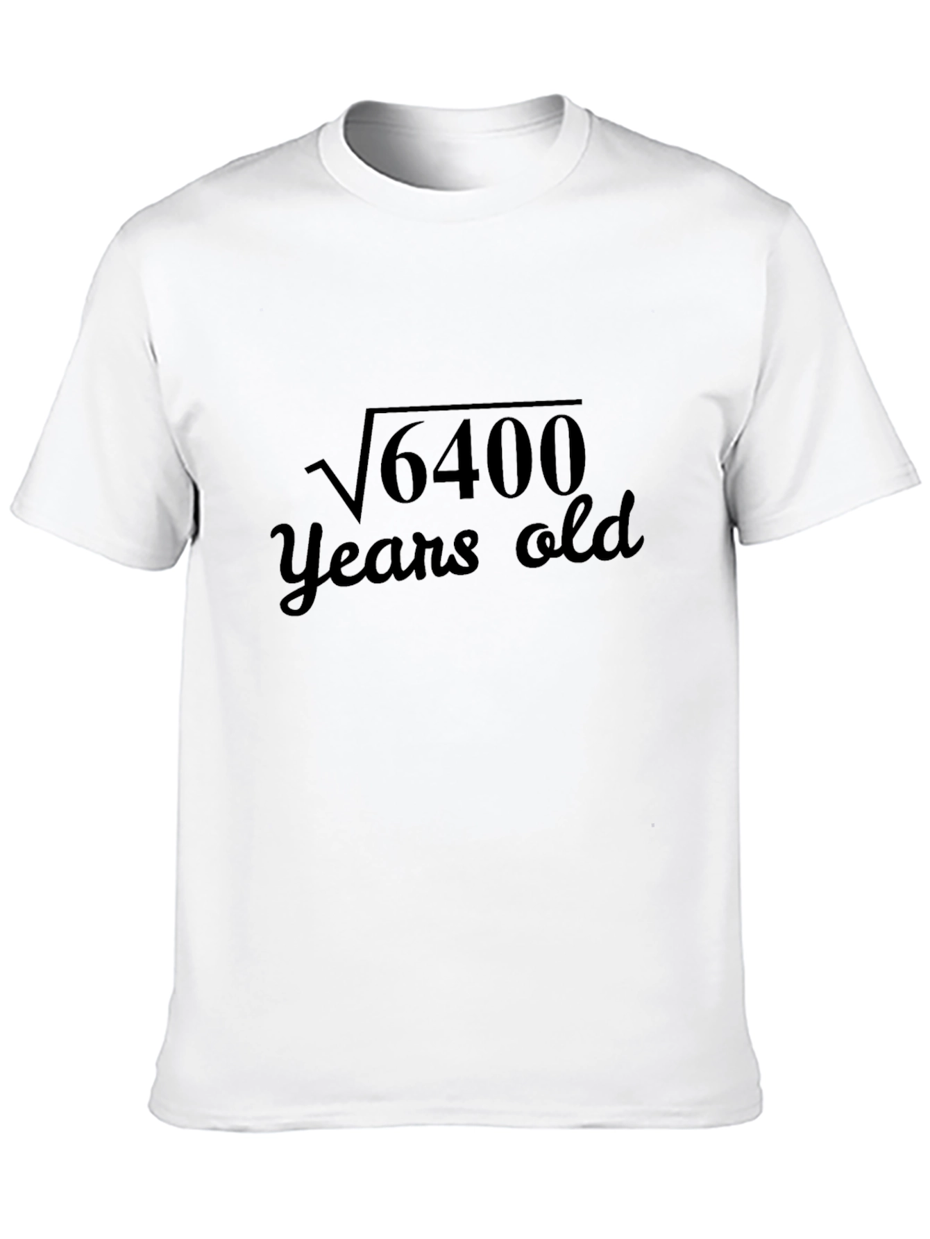 Funny Math Birthday T-Shirt - 6400 Years Old