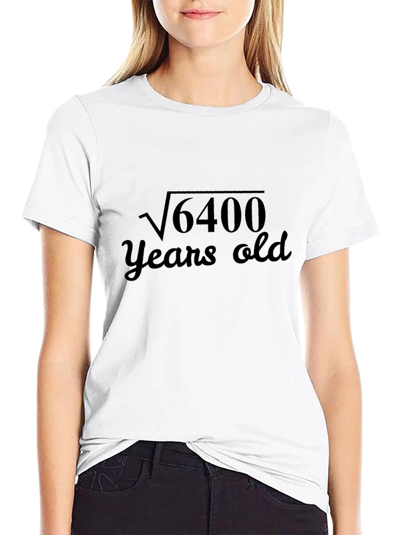 Funny Math Birthday T-Shirt - 6400 Years Old