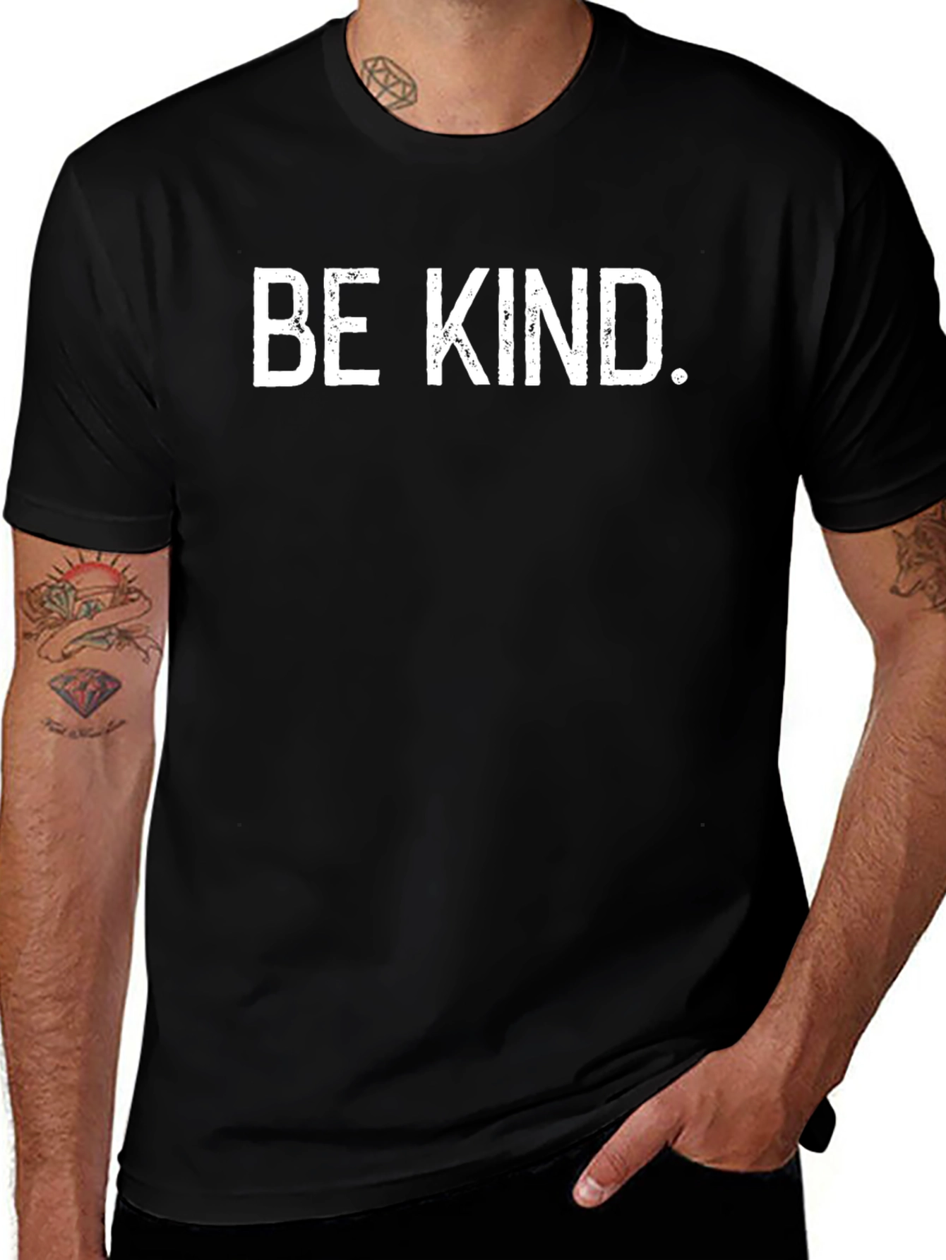 Be Kind Graphic Tee - Black Casual Shirt