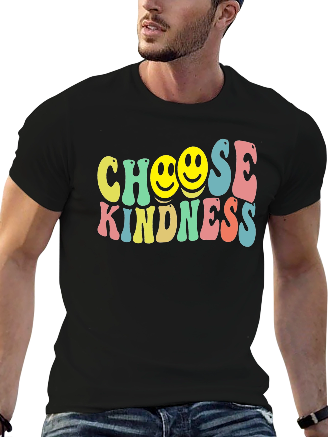 Choose Kindness Smiley Face Graphic Tee