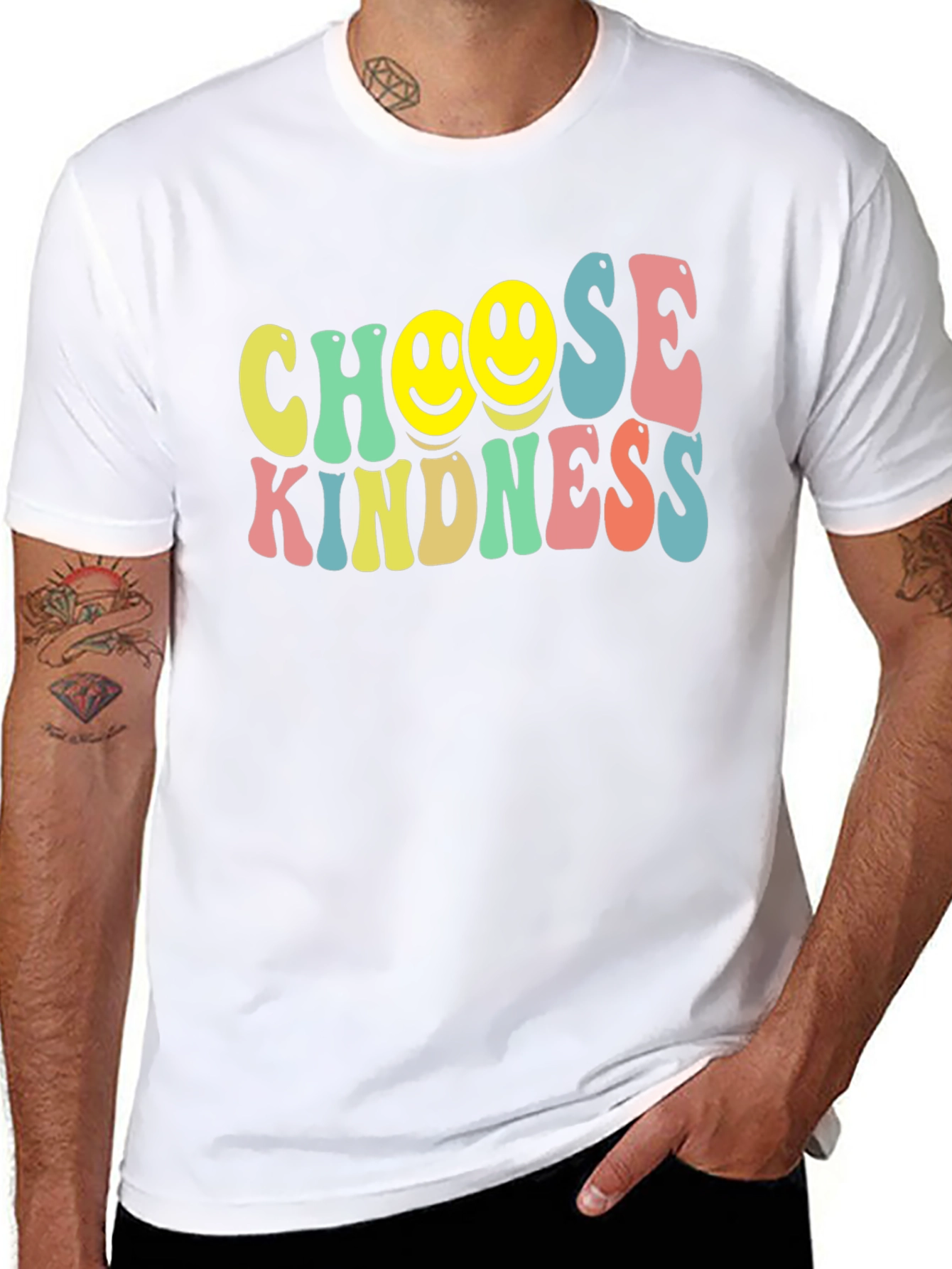 Choose Kindness Smiley Face Graphic Tee
