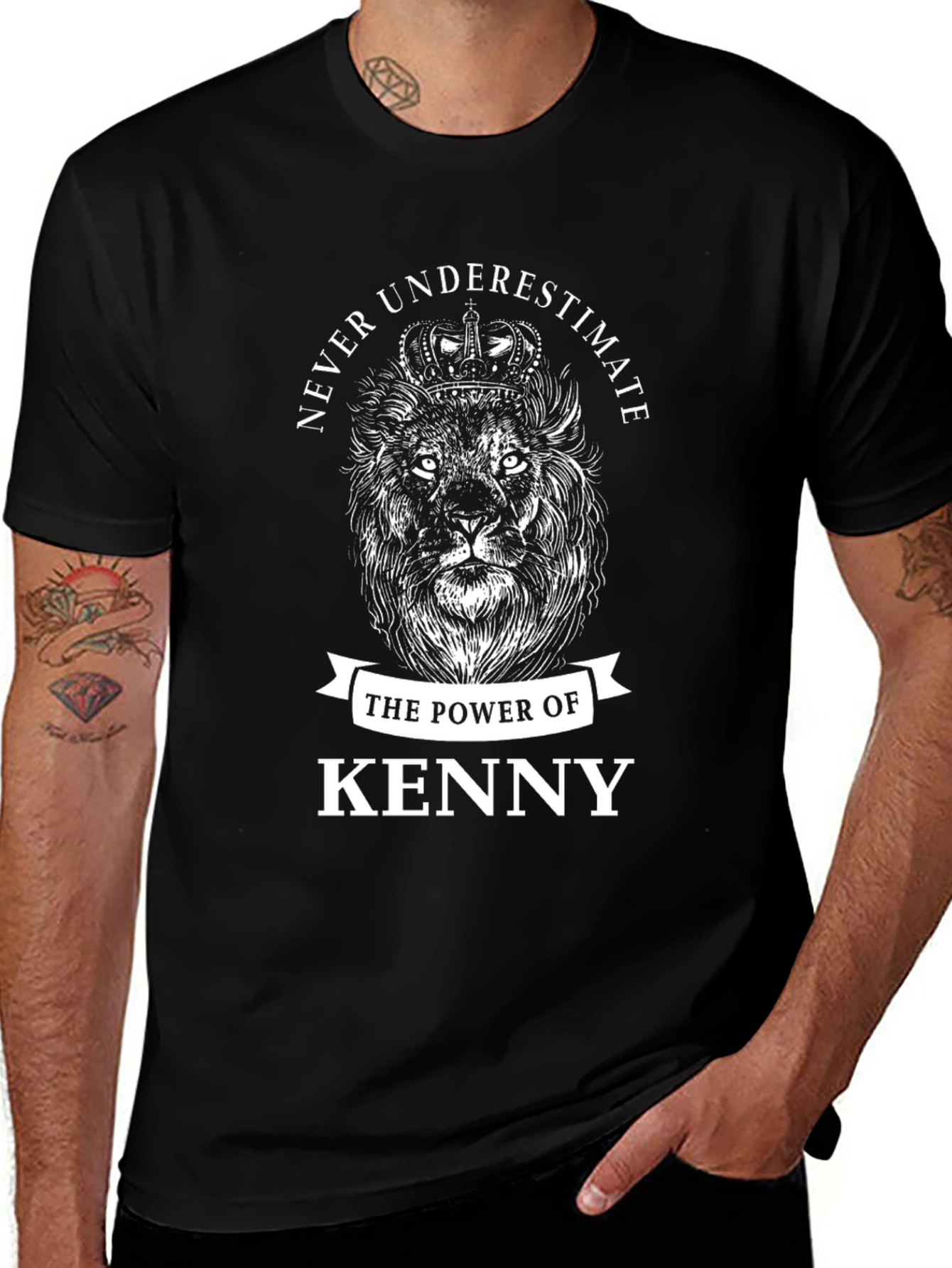 Lion Power Kenny Black T-Shirt