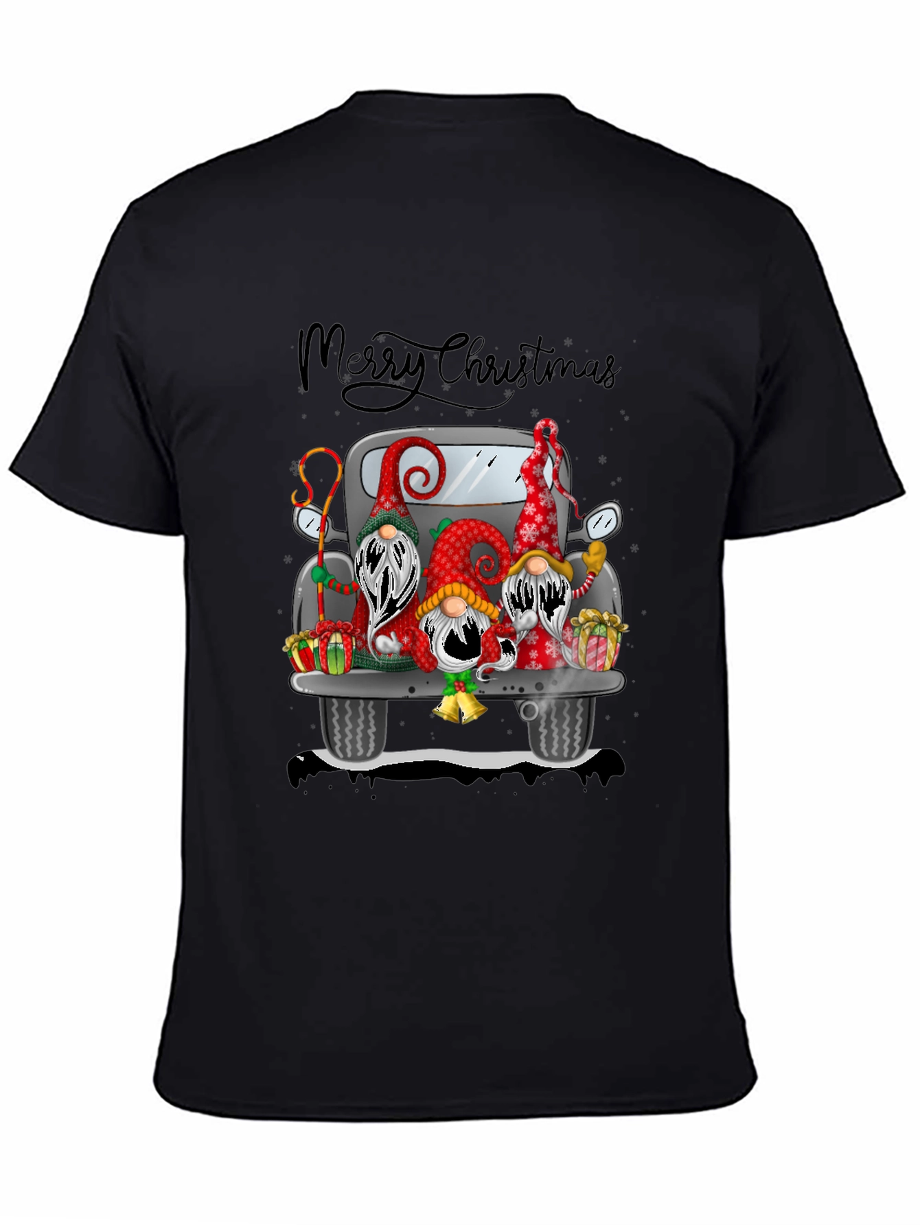 Christmas Gnome Truck T-Shirt - Festive Holiday Tee