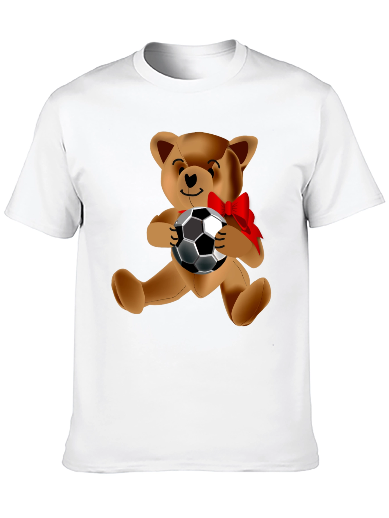 Teddy Bear Soccer T-Shirt - Novelty Design