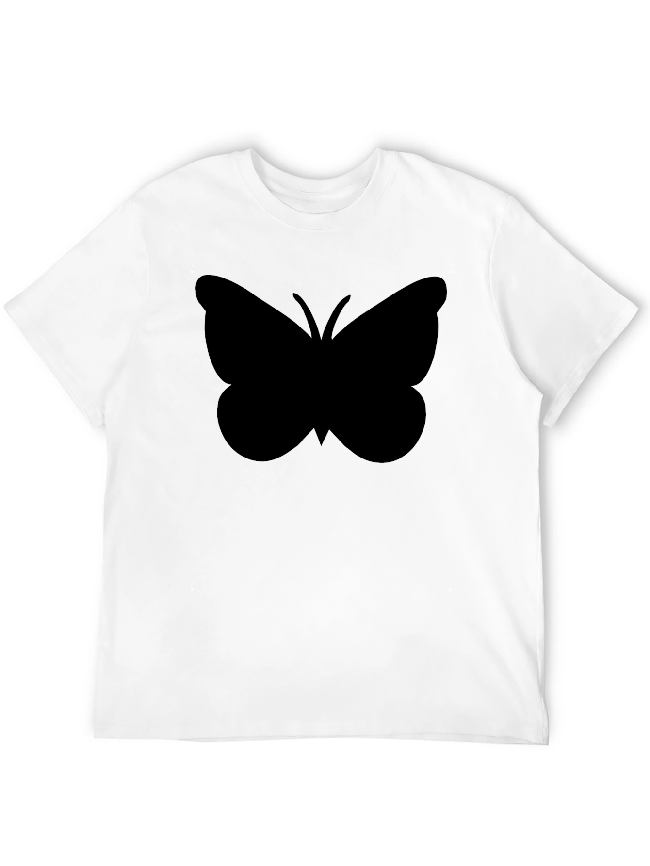 Black Butterfly Graphic T-Shirt - Casual Style