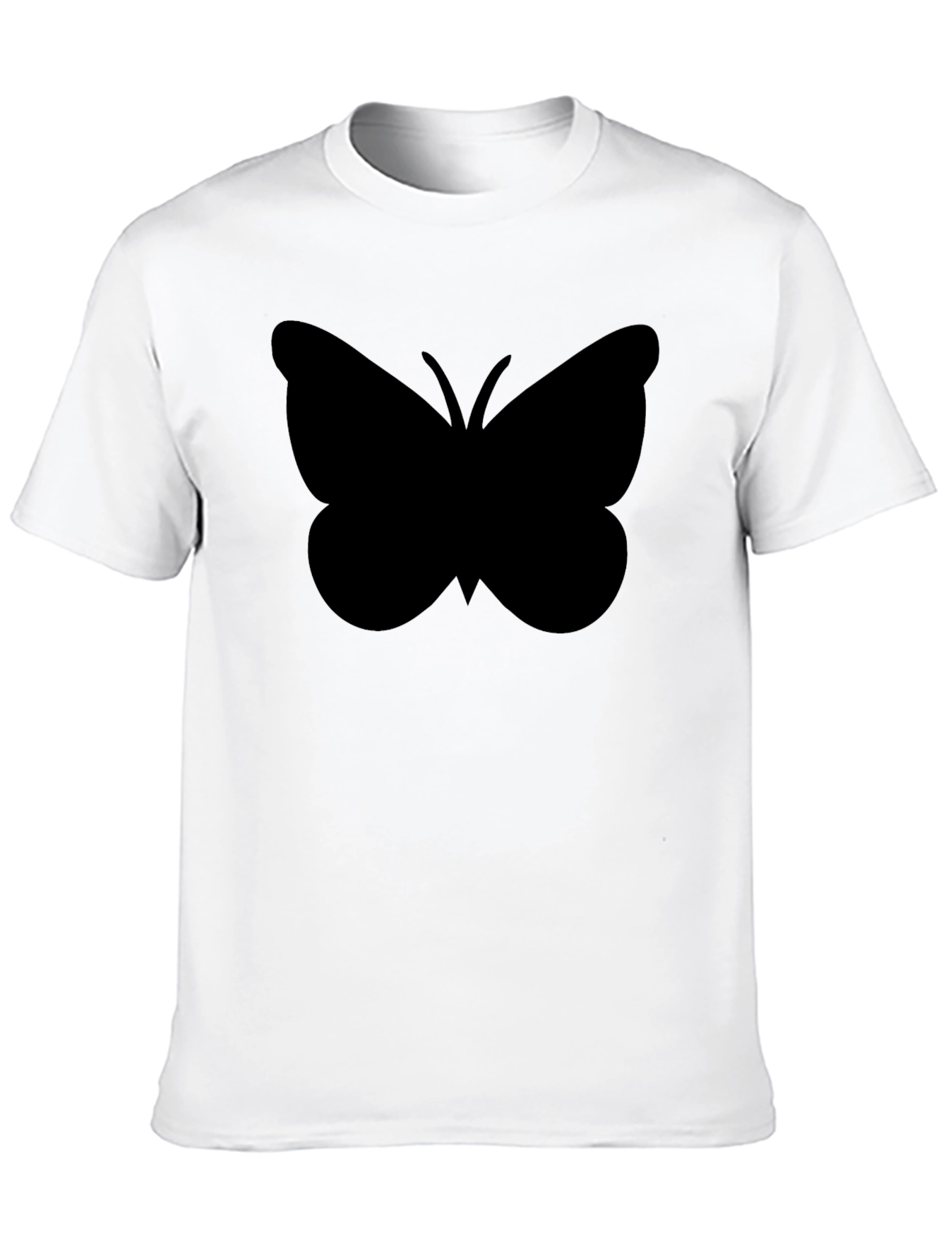 Black Butterfly Graphic T-Shirt - Casual Style