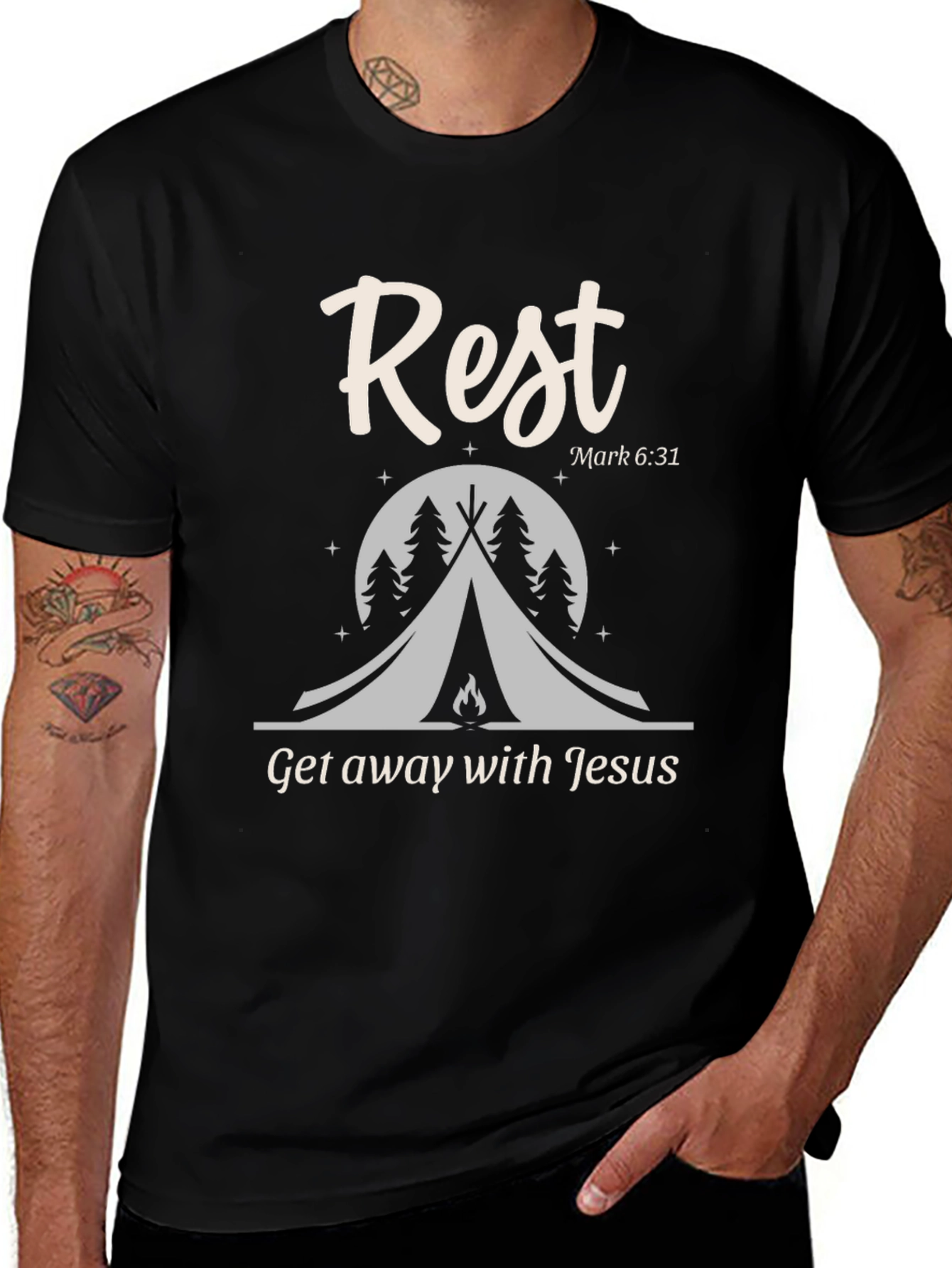 Rest Get Away with Jesus T-Shirt