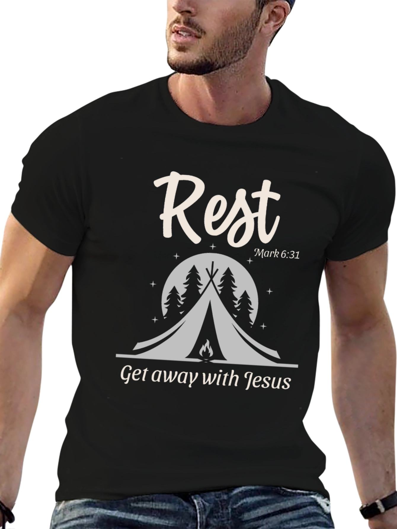 Rest Get Away with Jesus T-Shirt