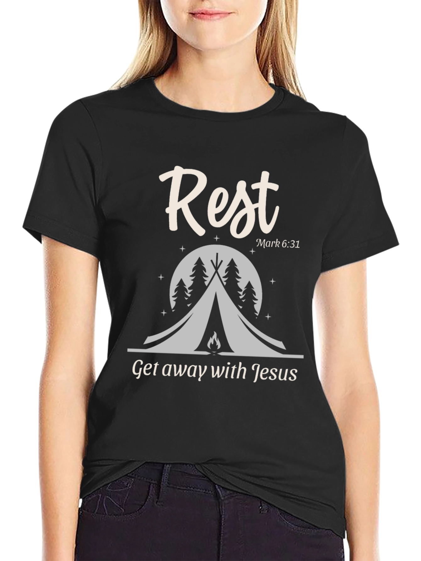 Rest Get Away with Jesus T-Shirt