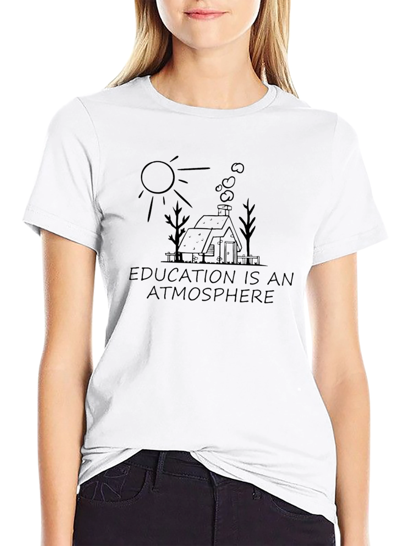 Education is an Atmosphere Graphic T-Shirt
