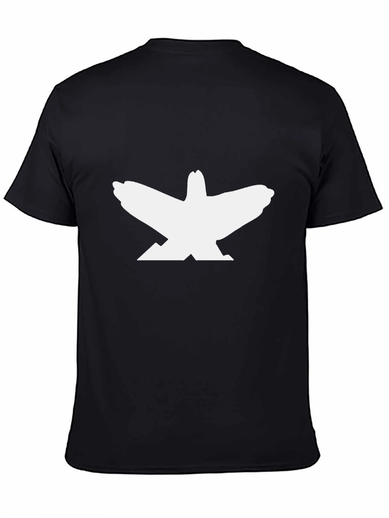 Black T-Shirt with Bird Graphic