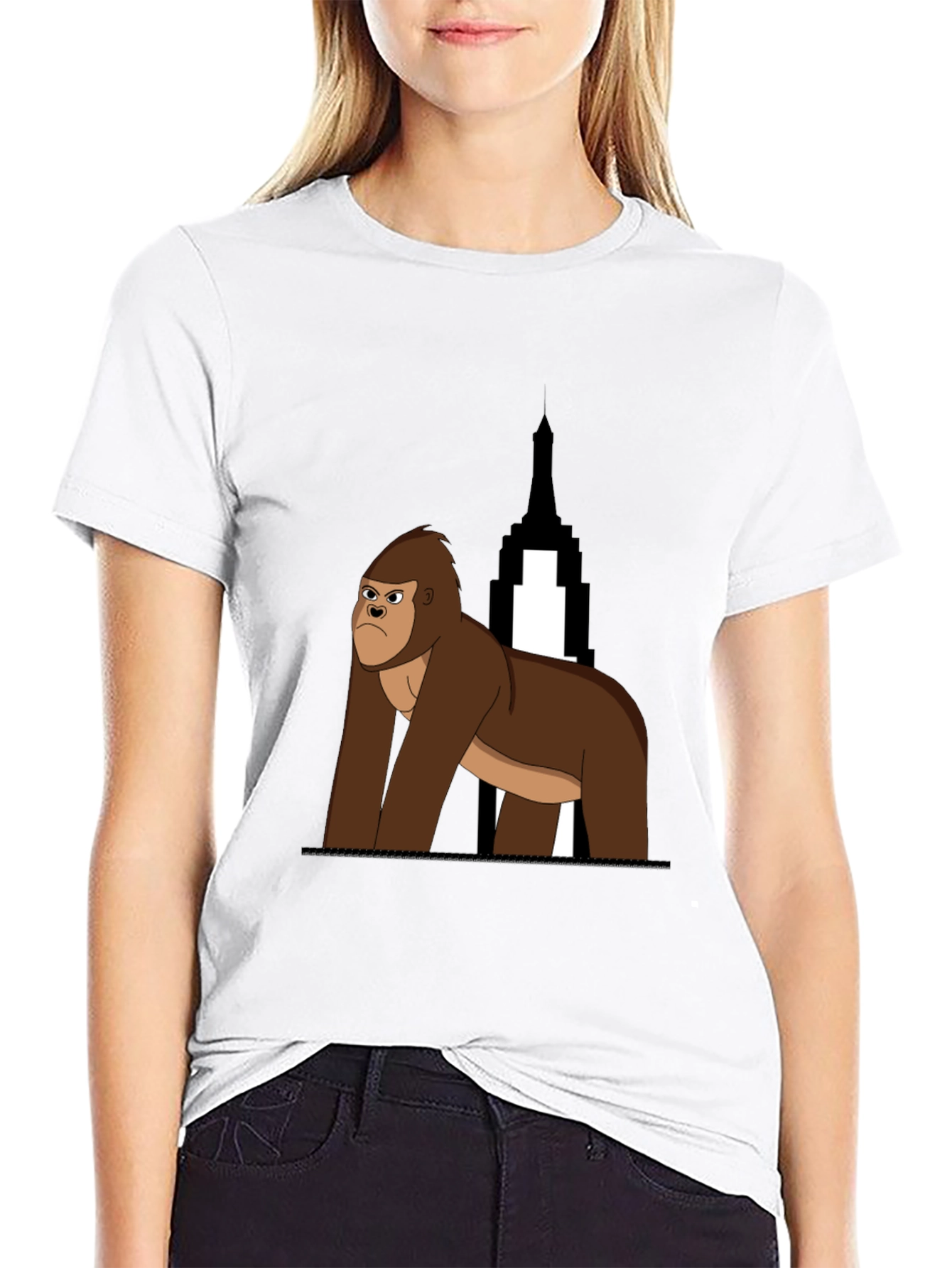 Gorilla Graphic Tee - Empire State Building Design