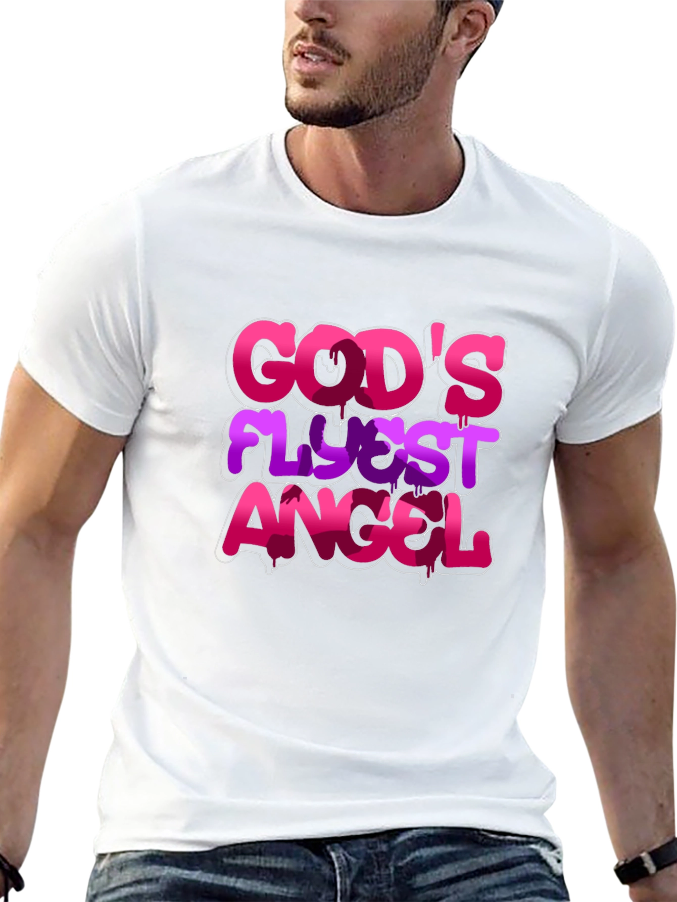Gods Flyest Angel Graphic T-Shirt