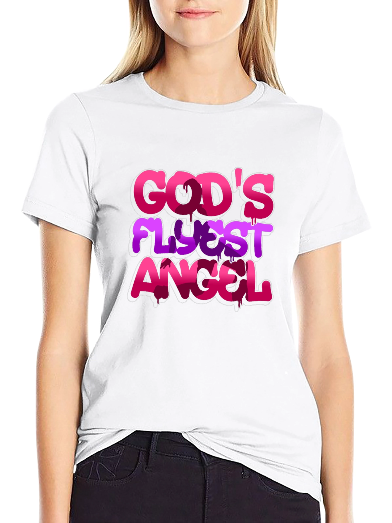 Gods Flyest Angel Graphic T-Shirt