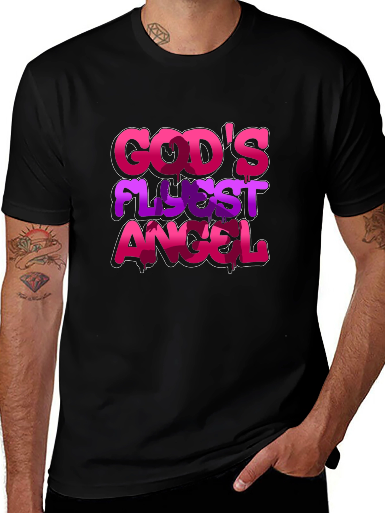 Gods Flyest Angel Graphic T-Shirt
