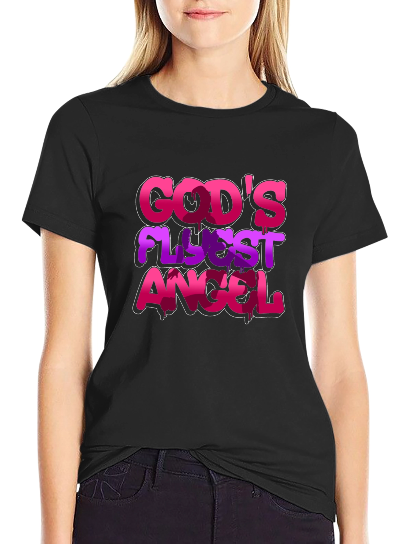 Gods Flyest Angel Graphic T-Shirt