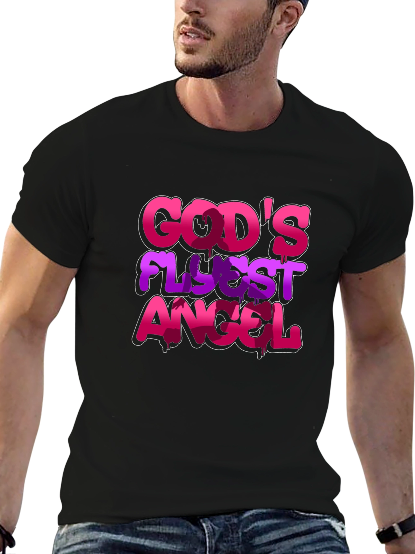 Gods Flyest Angel Graphic T-Shirt