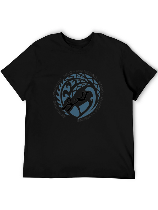 Big Island Hawaii Scuba Diver Black T-Shirt