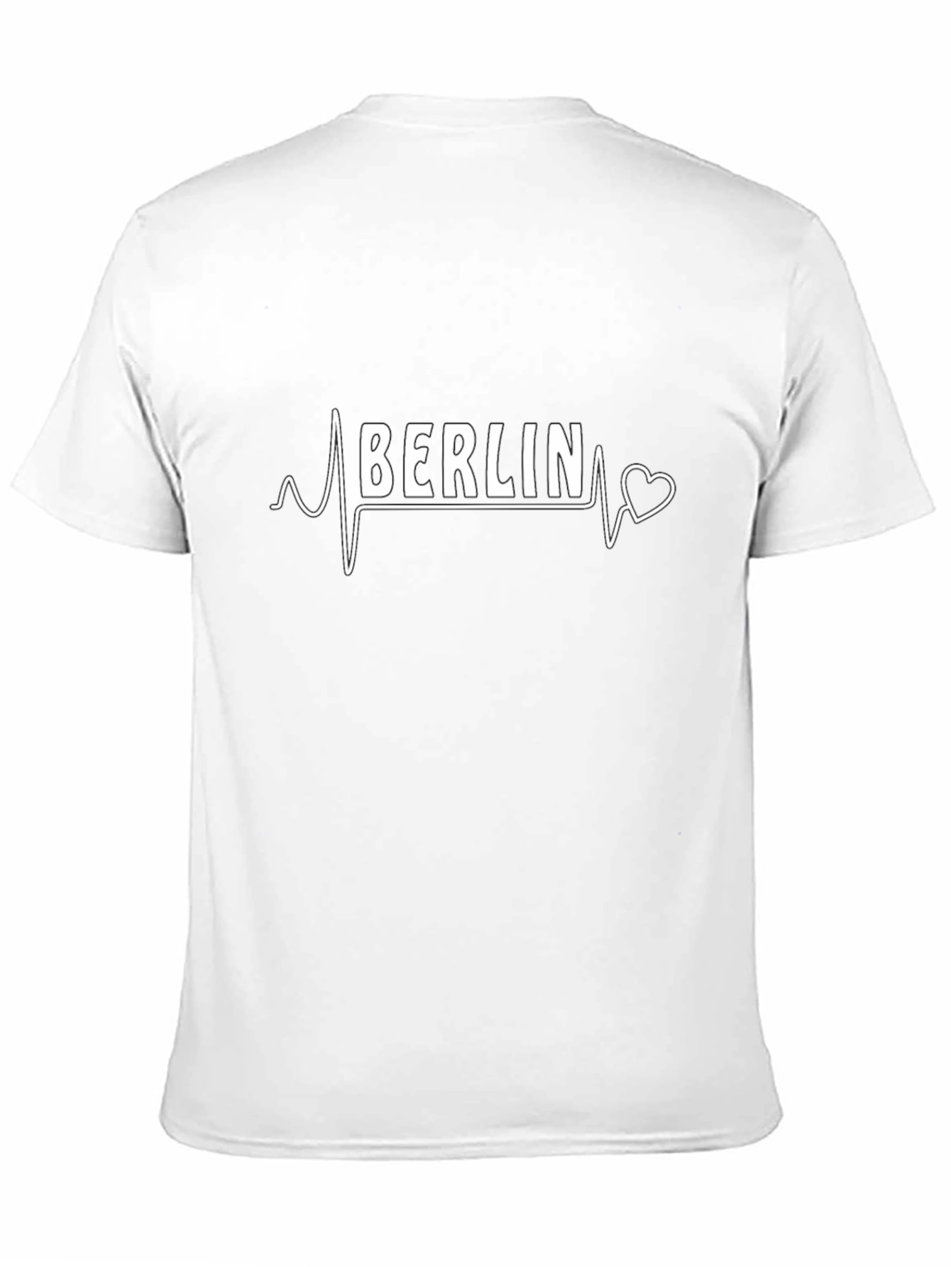Berlin Heartbeat T-Shirt - Black Cotton Tee