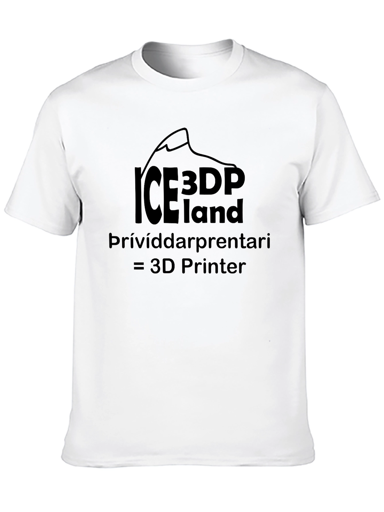 ICE3DP Iceland T-Shirt 3D Printer Tee