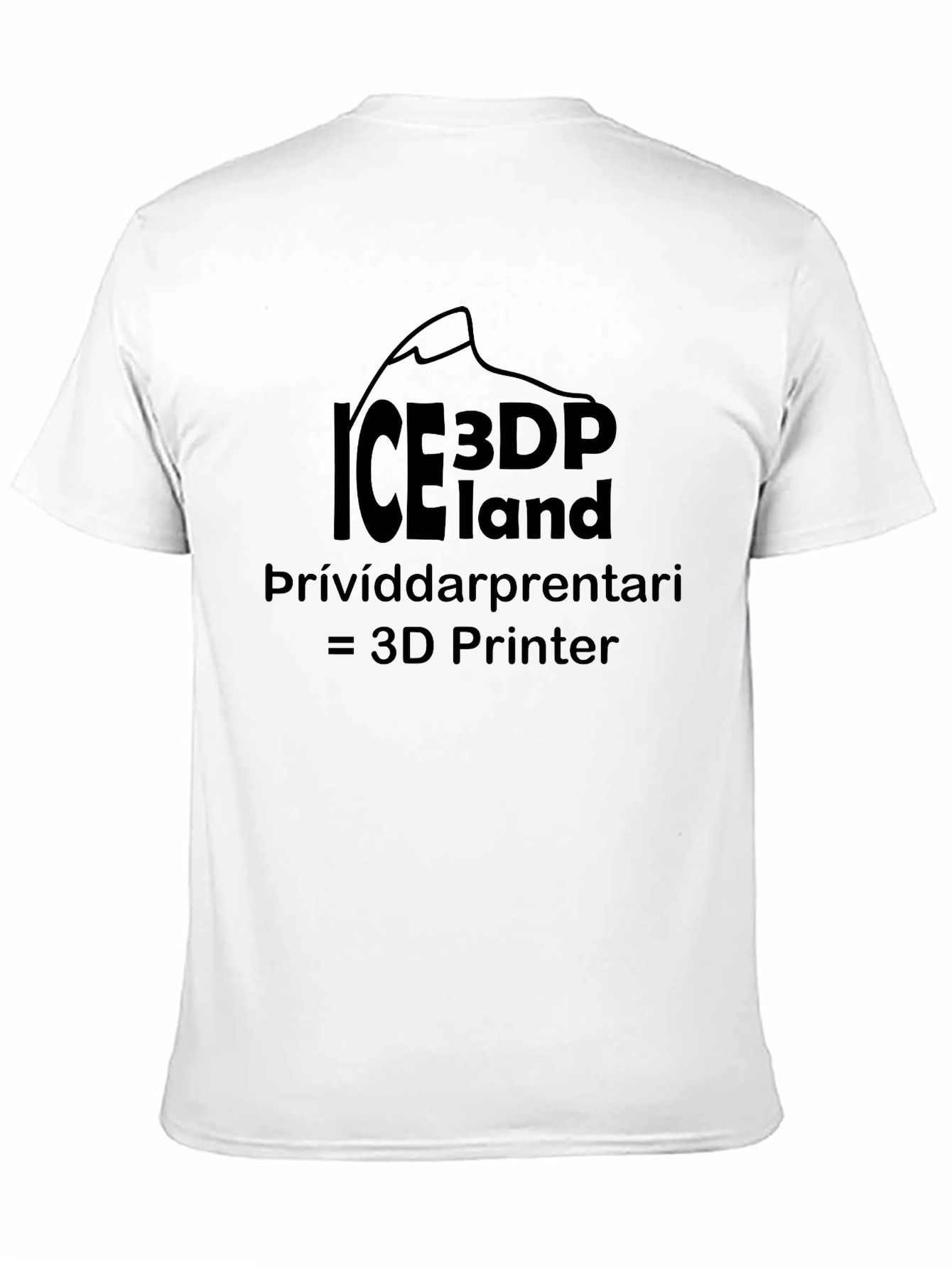 ICE3DP Iceland T-Shirt 3D Printer Tee