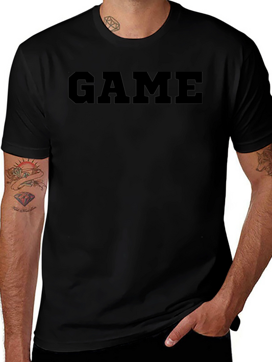 GAME Bold Text Graphic Tee - Stylish Casual Wear