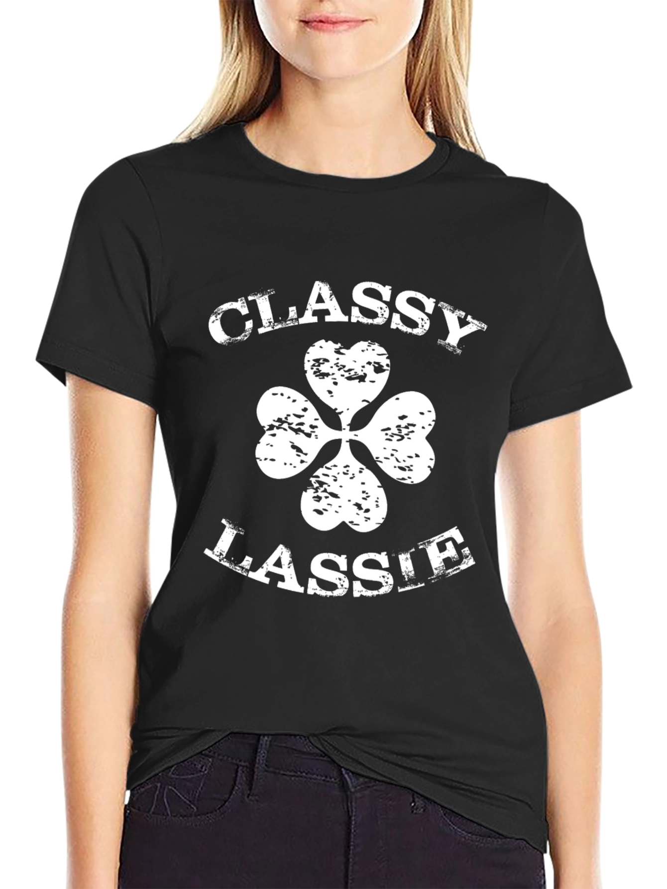 Classy Lassie Shamrock T-Shirt - St. Patricks Day Tee