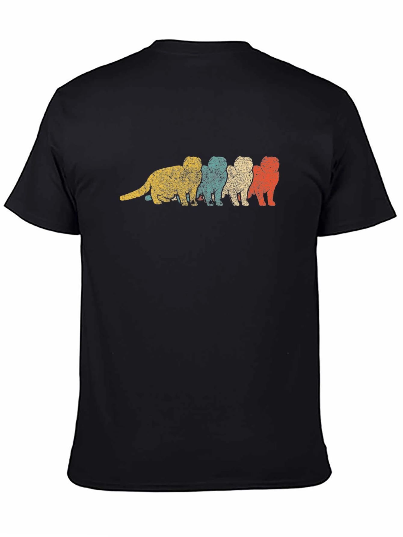 Retro Otter T-Shirt - Black