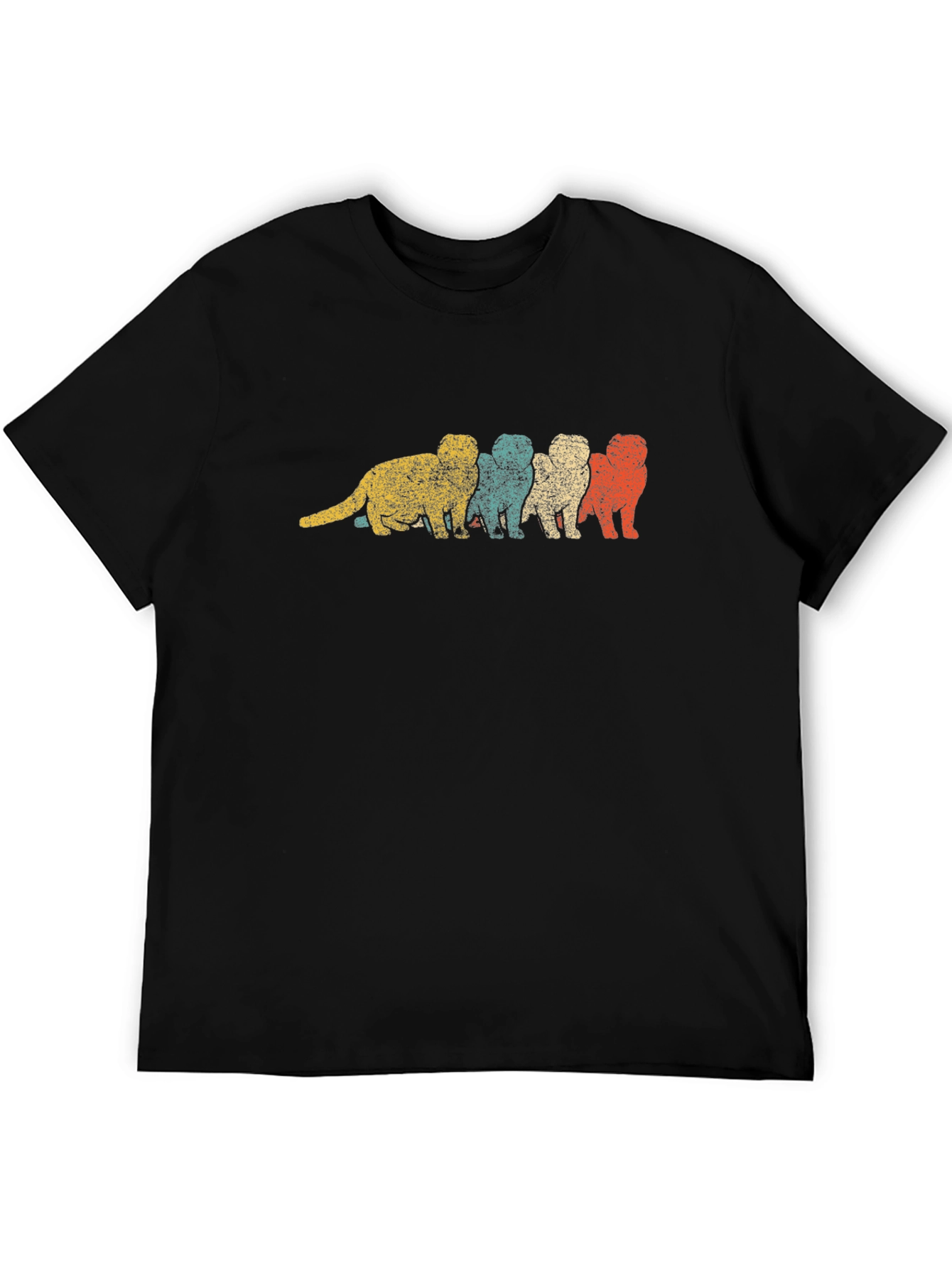 Retro Otter T-Shirt - Black