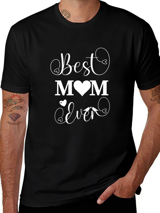 Best Mom Ever Graphic Black T-Shirt
