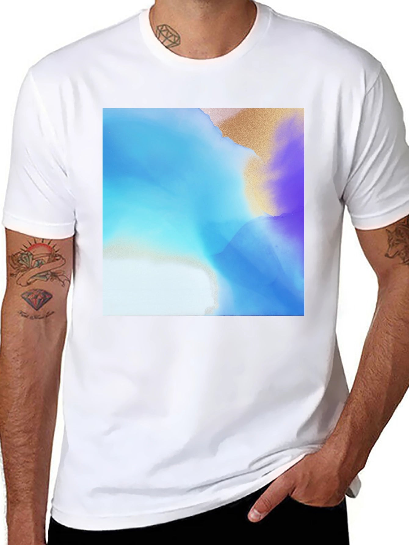 Abstract Art Graphic Tee - Modern Style