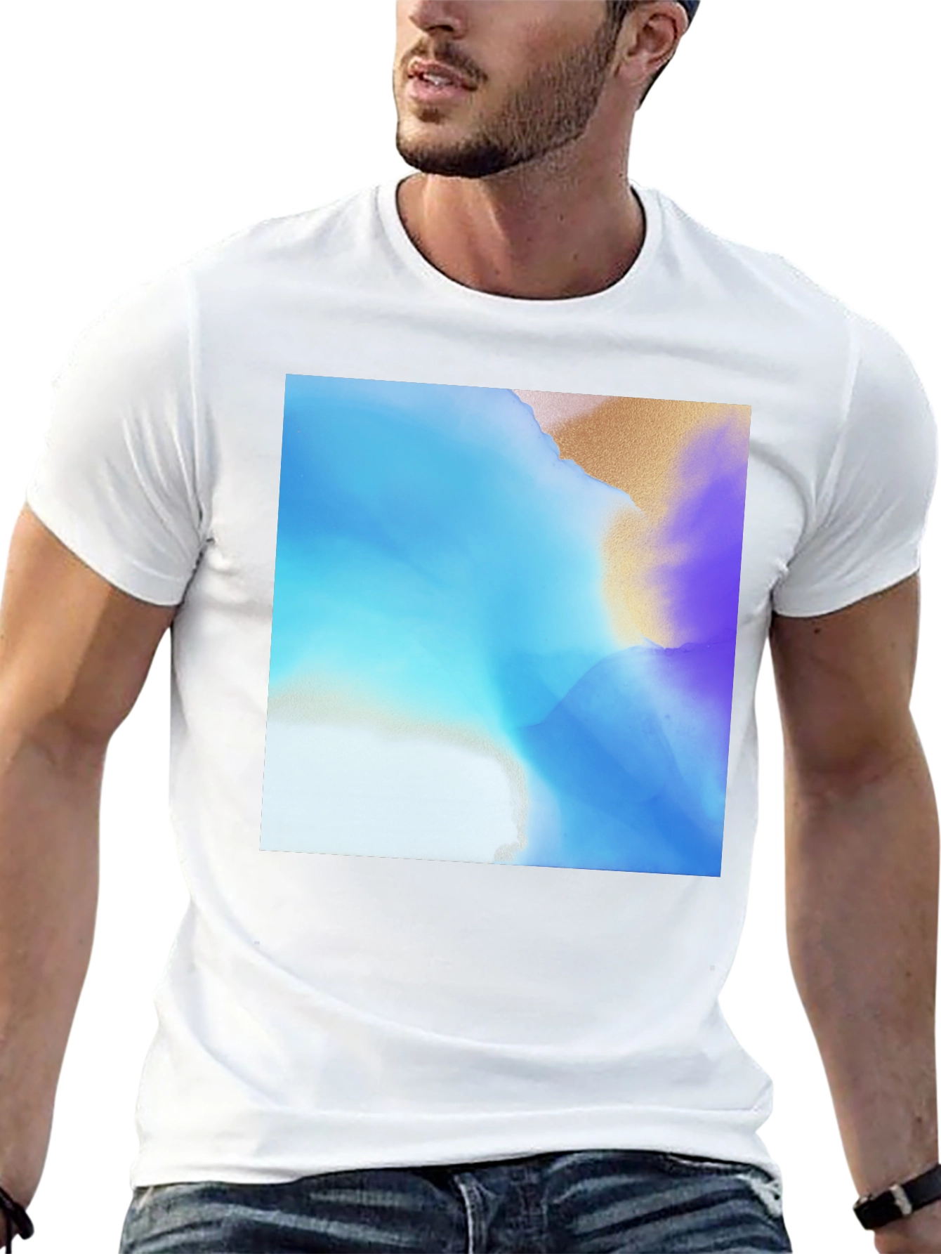 Abstract Art Graphic Tee - Modern Style