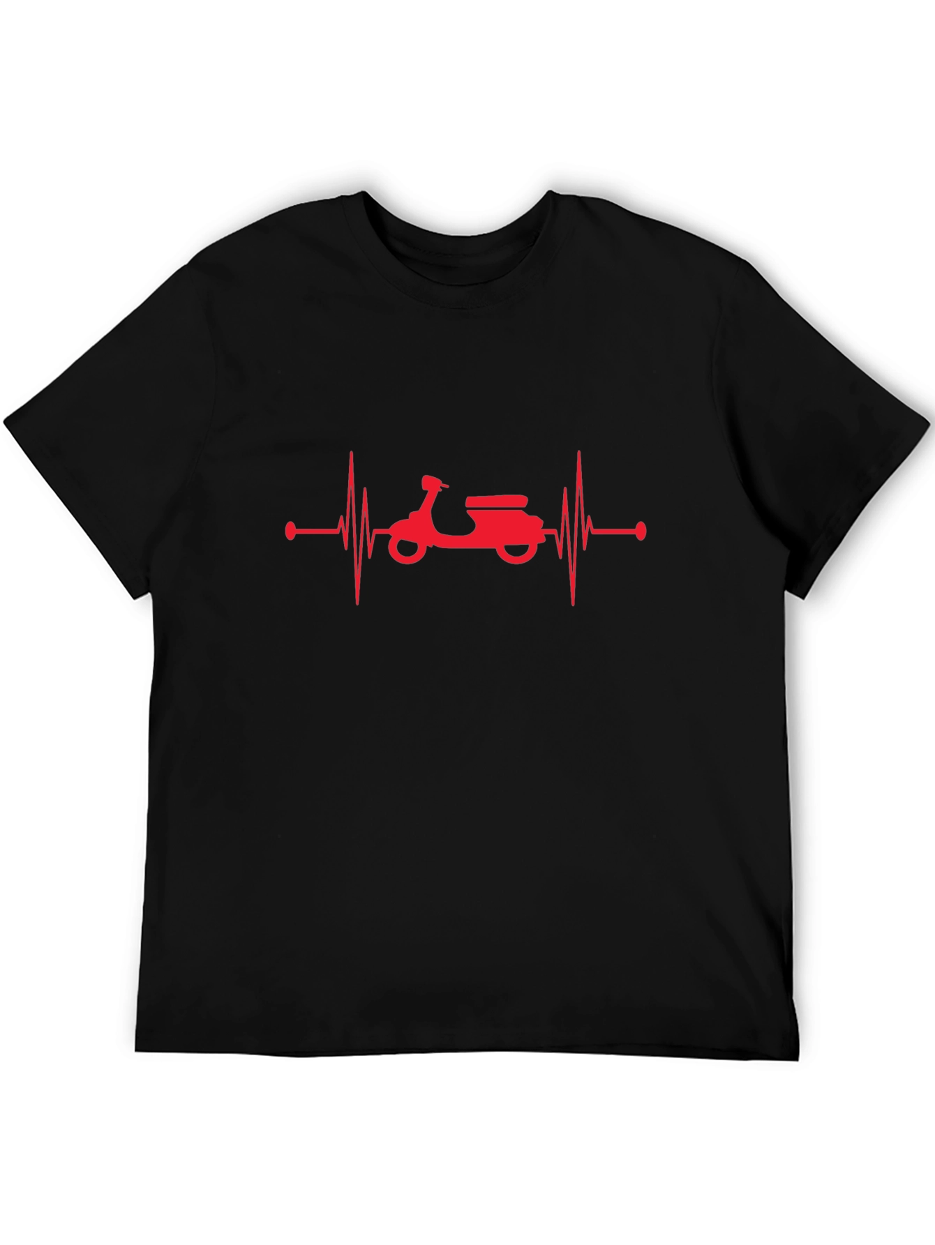 Scooter Heartbeat Graphic Tee - Black