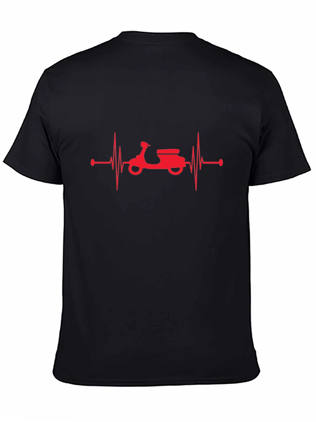 Scooter Heartbeat Graphic Tee - Black