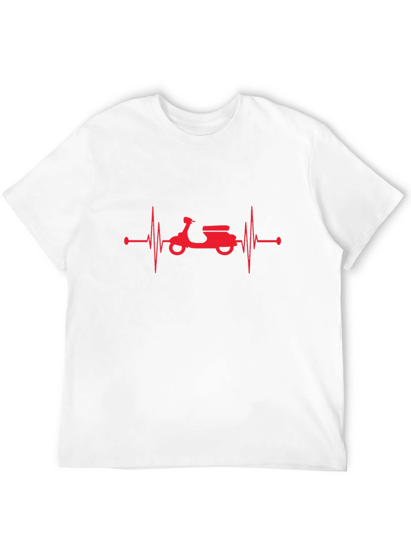 Scooter Heartbeat Graphic Tee - Black