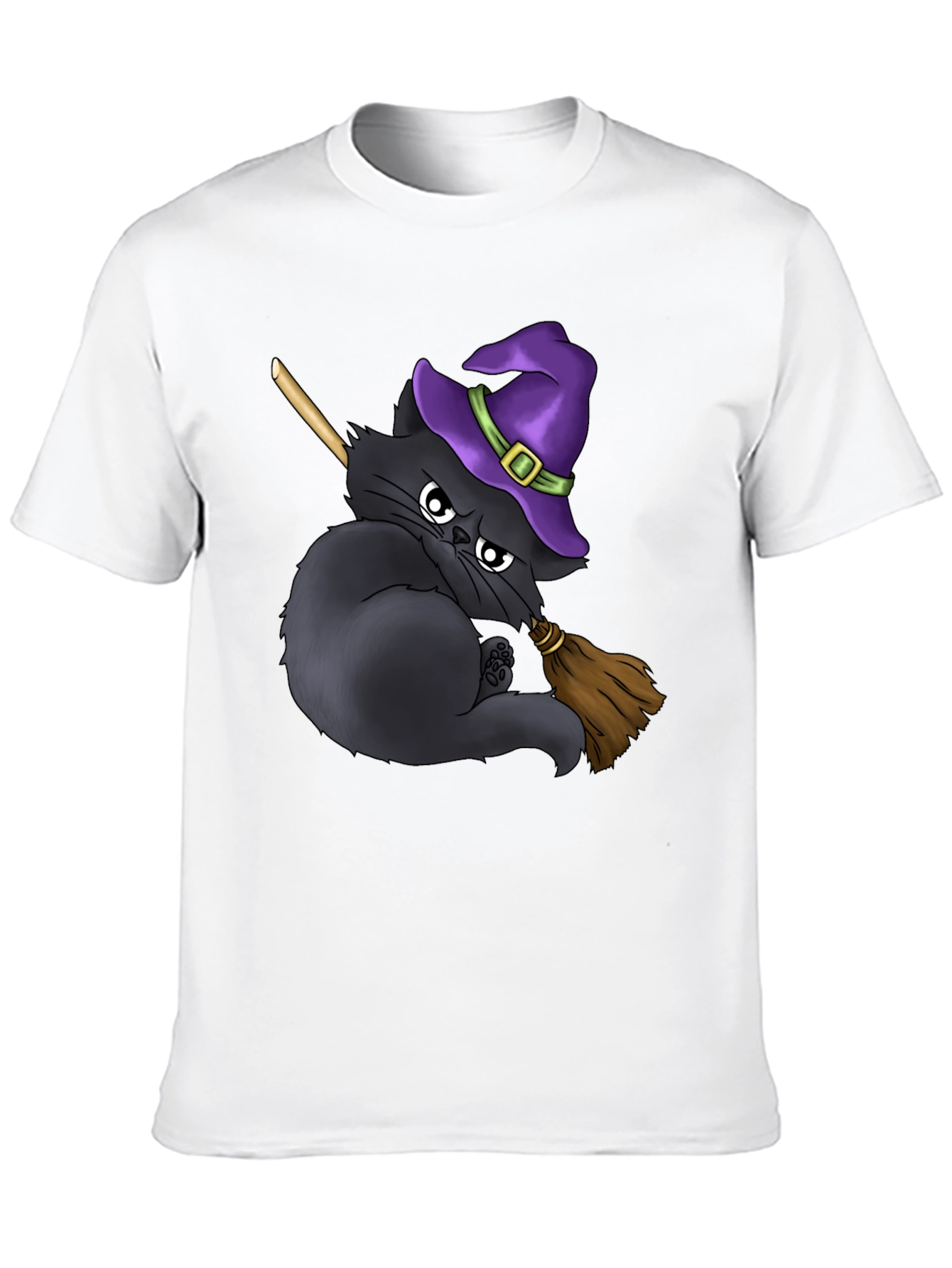 Witch Cat T-Shirt - Halloween Purrfection!