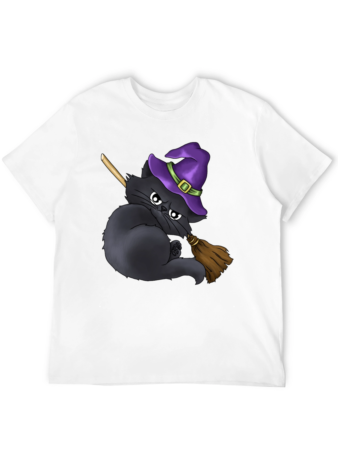 Witch Cat T-Shirt - Halloween Purrfection!