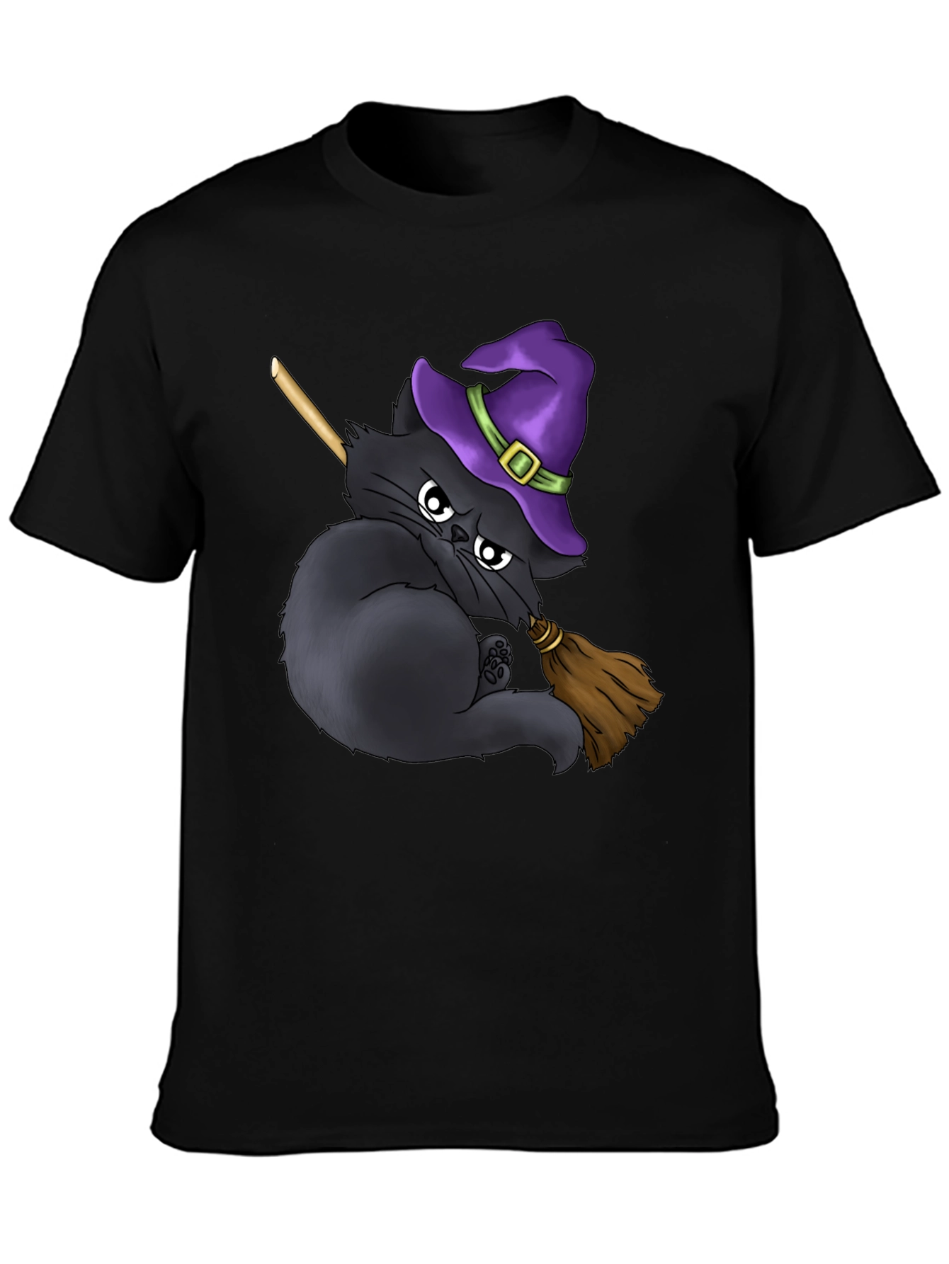 Witch Cat T-Shirt - Halloween Purrfection!