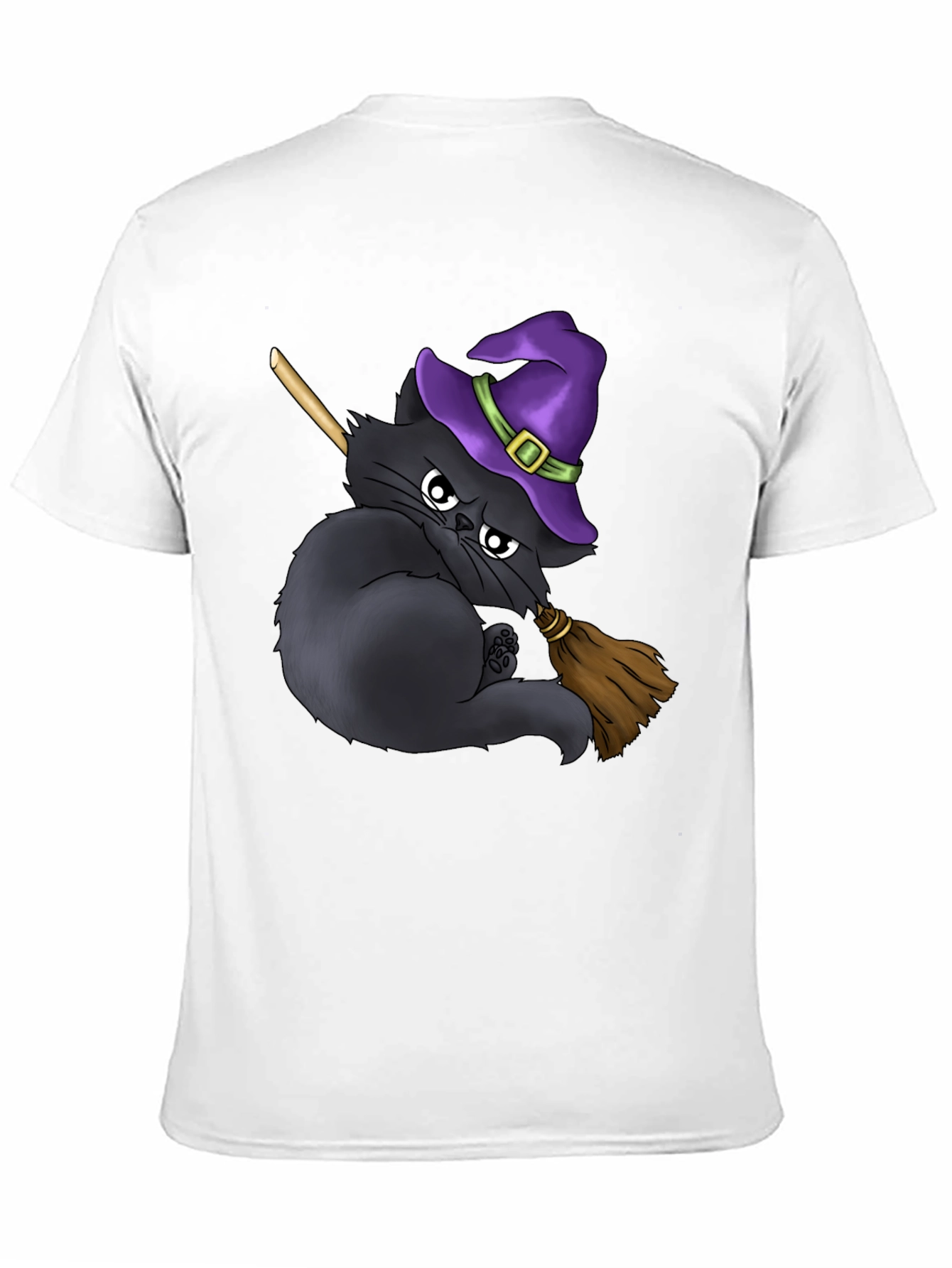 Witch Cat T-Shirt - Halloween Purrfection!