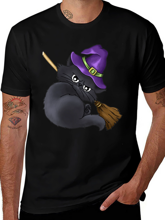 Witch Cat T-Shirt - Halloween Purrfection!
