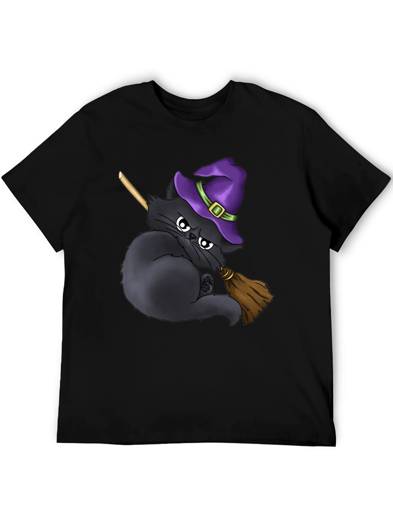 Witch Cat T-Shirt - Halloween Purrfection!