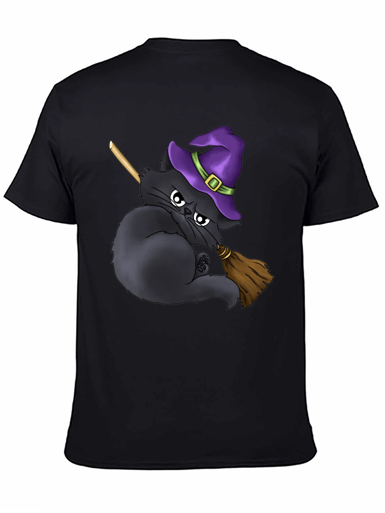 Witch Cat T-Shirt - Halloween Purrfection!