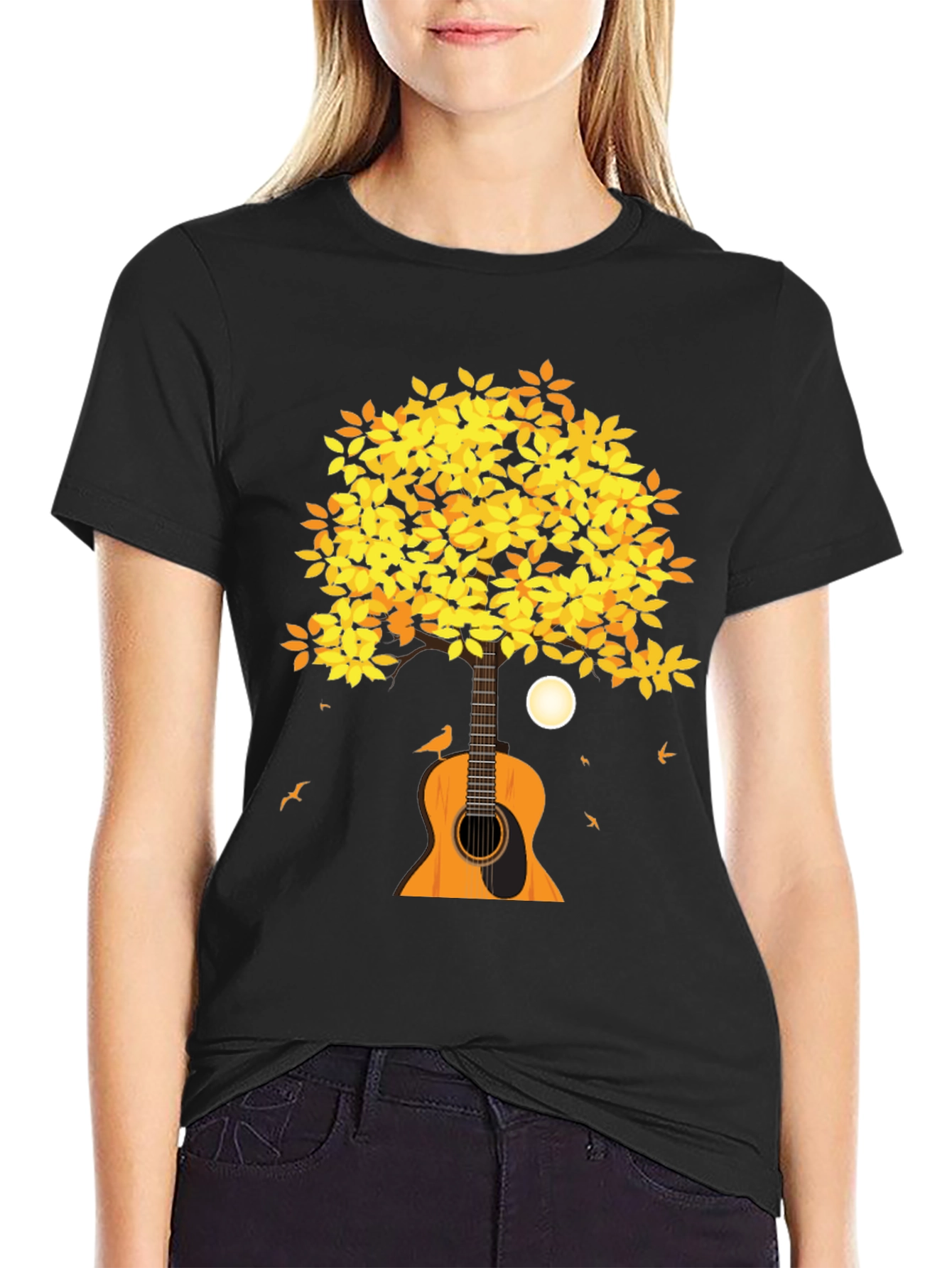 Guitar Tree Graphic Tee - Music Lovers T-Shirt